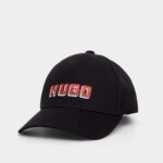 HUGO MEN COTTON JUDE BASEBALL CAP BLACK