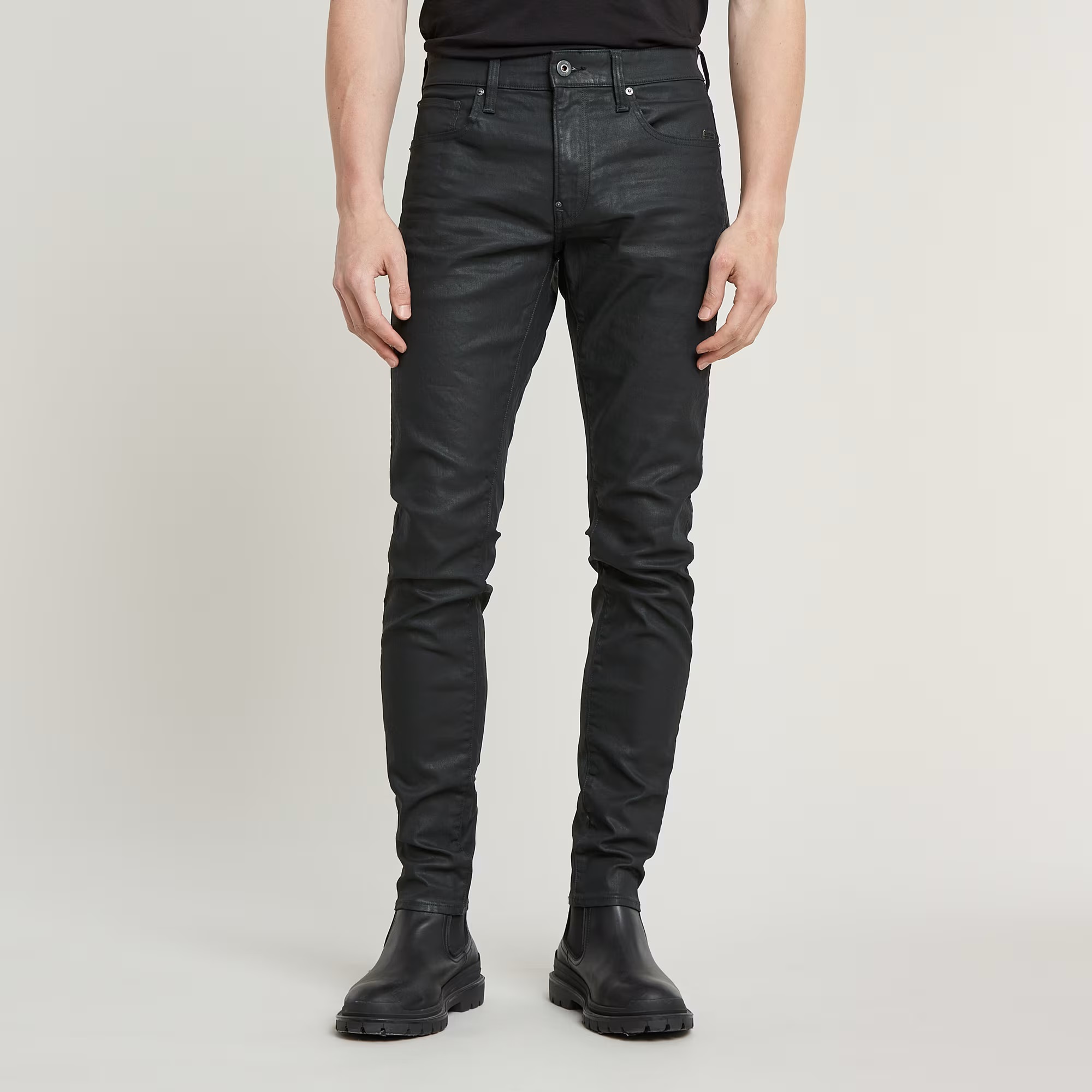 51010-7101-2967-1 G-STAR MAN REVEND SKINNY JEANS BLACK - Image 1