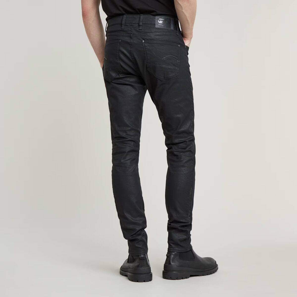 G-STAR MAN REVEND SKINNY JEANS BLACK - Image 3