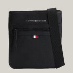 TOMMY HILFIGER MEN ESSENTIAL PU MINI CROSSOVER BAG BLACK