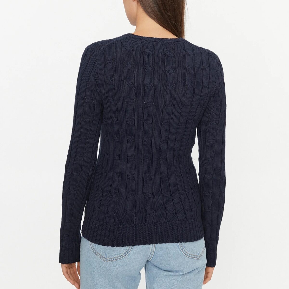 POLO RALPH LAUREN WOMAN JULIANNA LONG SLEEVE PULLOVER HUNTER NAVY - Image 3