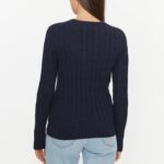 POLO RALPH LAUREN WOMAN JULIANNA LONG SLEEVE PULLOVER HUNTER NAVY - Image 3
