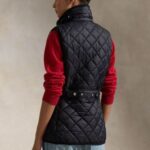 POLO RALPH LAUREN WOMAN PADDED SLEEVELESS VEST BLACK - Image 4