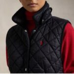 POLO RALPH LAUREN WOMAN PADDED SLEEVELESS VEST BLACK - Image 2