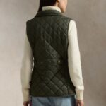 POLO RALPH LAUREN WOMAN PADDED SLEEVELESS VEST RANGER GREEN - Image 4