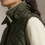POLO RALPH LAUREN WOMAN PADDED SLEEVELESS VEST RANGER GREEN - Image 2