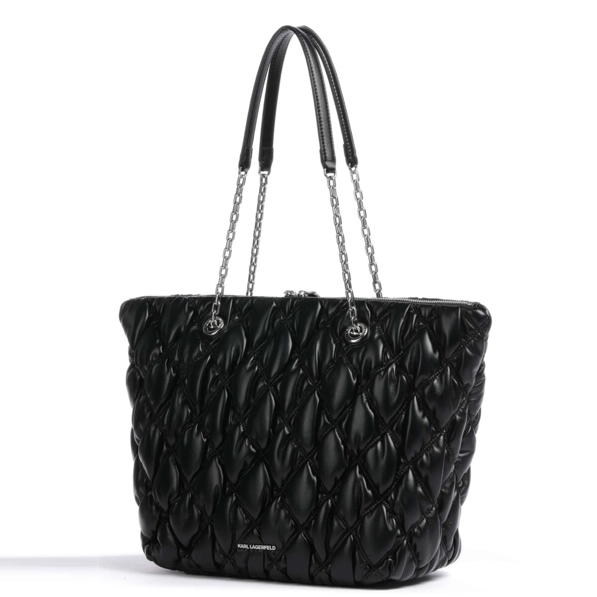 KARL LAGERFELD WOMEN'S K/SIGNATURE KUILT ΤΟΤΕ BLACK - Image 5