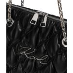 KARL LAGERFELD WOMEN'S K/SIGNATURE KUILT ΤΟΤΕ BLACK - Image 2