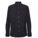 BOSS MEN SLIM-FIT SHIRT IN PRINTED PERFORMANCE-STRETCH MATERIAL BLACK