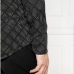 BOSS MEN H-HANK-S-KENT-C1-232 SLIM-FIT SHIRT IN PRINTED STRETCH COTTON BLACK - Image 3