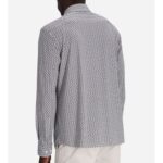 BOSS MEN P-ROAN-KENT GEOMETRIC-PRINT LONG-SLEEVE SHIRT BLACK/WHITE - Image 2