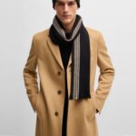 BOSS MEN RASCHEL-KNIT SCARF AND HAT SET IN GIFT BOX BLACK - Image 3