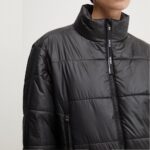 HUGO BOSS WOMAN WATER-REPELLENT PADDED JACKET WITH BRANDED ZIP PULLER BLACK - Image 2