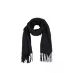 EMPORIO ARMANI MEN'S STOLA PL VI 79X199 SCARF WITH EAGLE BLACK