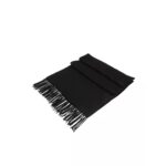 EMPORIO ARMANI MEN'S STOLA PL VI 79X199 SCARF WITH EAGLE BLACK - Image 2