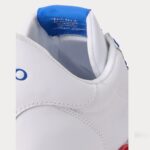 POLO RALPH LAUREN MEN TRAIN 89 SUEDE-PANELLED TRAINER WHITE/SAPPHIRE STAR/RL2000 RED - Image 2