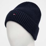 TOMMY HILFIGER TH FLAG PIMA COTTON BEANIE DESERT SKY - Image 2