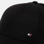 TOMMY HILFIGER TH CORP LOVE MELTON 6 PANEL CAP BLACK - Image 2
