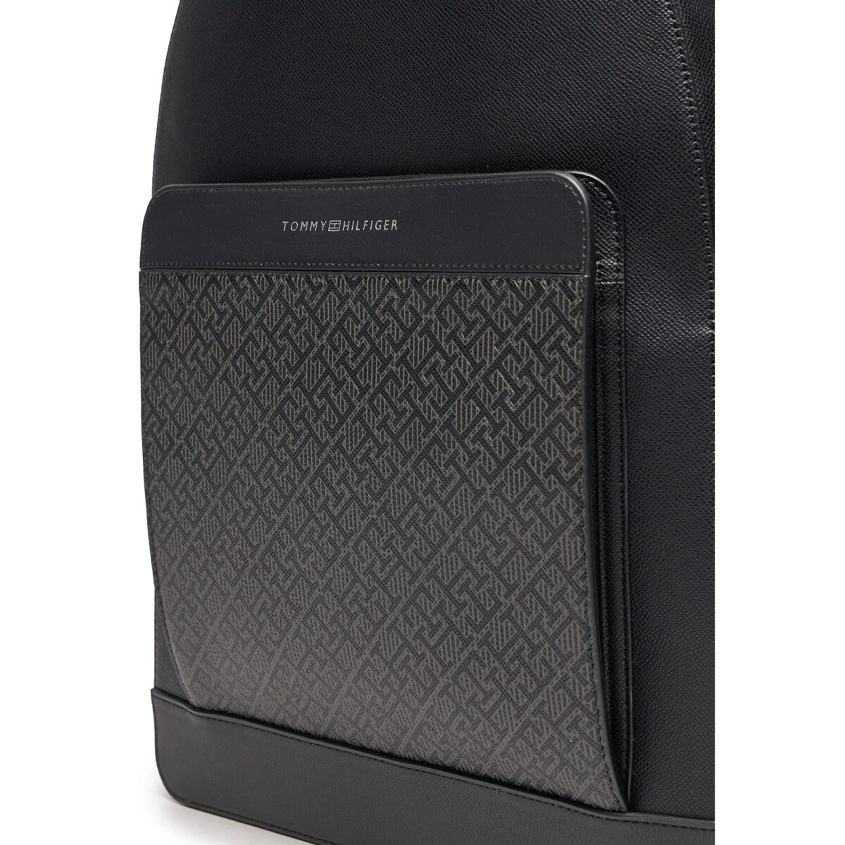 TOMMY HILFIGER MEN TH MONOGRAM POCKET DOME BACKPACK BLACK - Image 3