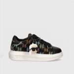 KARL LAGERFELD WOMAN NFT LO LACE SNEAKERS GLITTER W/MULTI