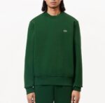 LACOSTE MEN'S FLEECE CREW NECK SWEATSHIRT VERT