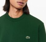 LACOSTE MEN'S FLEECE CREW NECK SWEATSHIRT VERT - Image 2