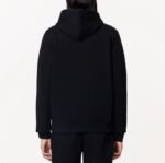LACOSTE MEN'S CLASSIC FIT ZIP UP FLEECE HOODIE SWEATSHIRT NOIR - Image 3