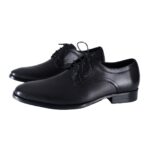 VERSACE 1969 WAXED LEATHER EMBOSSED BLACK