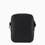 EMPORIO ARMANI MEN ASV REGENERATED SAFFIANO LEATHER SHOULDER BAG WITH EAGLE PLATE - Image 5