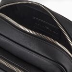 EMPORIO ARMANI MEN ASV REGENERATED SAFFIANO LEATHER SHOULDER BAG WITH EAGLE PLATE - Image 2