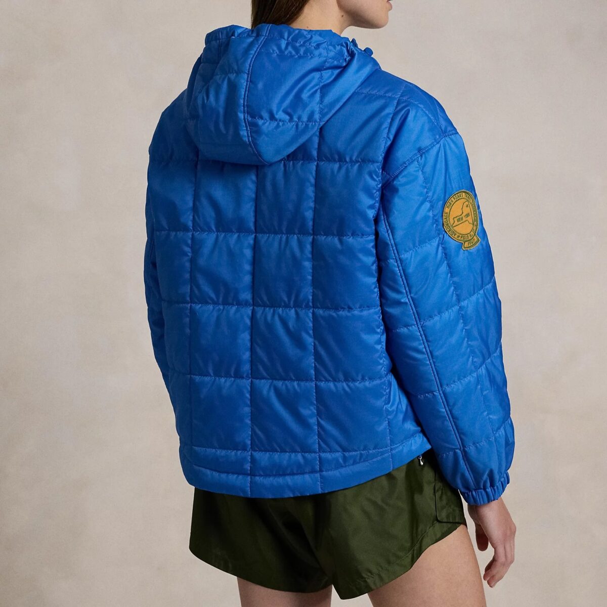 POLO RALPH LAUREN WOMANINSULATED JACKET WITH EMBROIDERED PATCHES DAKOTA BLUE - Image 4