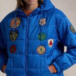 POLO RALPH LAUREN WOMANINSULATED JACKET WITH EMBROIDERED PATCHES DAKOTA BLUE - Image 2