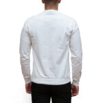EMPORIO ARMANI MEN VISIBILITY COTTON CREW-NECK SWEATSHIRT WHITE - Image 3
