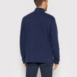POLO RALPH LAUREN MEN'S HALF ZIP ESTATE RIB SWEATER-NAVY - Image 3