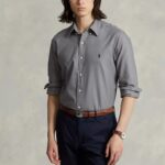 POLO RALPH LAUREN MEN RALPH LAUREN CUSTOM FIT GARMENT-DYED OXFORD SHIRT | PERFECT GREY