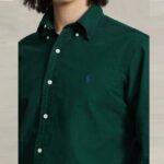 POLO RALPH LAUREN MEN RALPH LAUREN CUSTOM FIT GARMENT-DYED OXFORD SHIRT | MOSS AGATE - Image 2