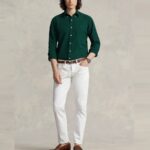 POLO RALPH LAUREN MEN RALPH LAUREN CUSTOM FIT GARMENT-DYED OXFORD SHIRT | MOSS AGATE - Image 4