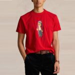 POLO RALPH LAUREN MEN CLASSIC FIT POLO BEAR JERSEY T-SHIRT RED