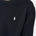 POLO RALPH LAUREN MEN LONG SLEEVE SWEATSHIRT LOOPBACK TERRY BLACK - Image 2