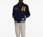 POLO RALPH LAUREN MEN PATCH-DETAIL BOMBER JACKET NAVY - Image 3