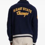 POLO RALPH LAUREN MEN PATCH-DETAIL BOMBER JACKET NAVY - Image 2