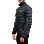 EMPORIO ARMANI EA7 PUFFER JACKET WITH FULL LENGTH ZIP CLOSURE BLACK - Image 2