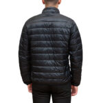 EMPORIO ARMANI EA7 PUFFER JACKET WITH FULL LENGTH ZIP CLOSURE BLACK - Image 3