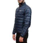 EMPORIO ARMANI EA7 PUFFER JACKET WITH FULL LENGTH ZIP CLOSURE NAVY BLUE - Image 2