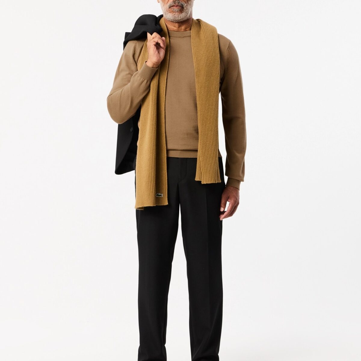 LACOSTE MEN'S CREW NECK MERINO WOOL COOKIE - Image 4