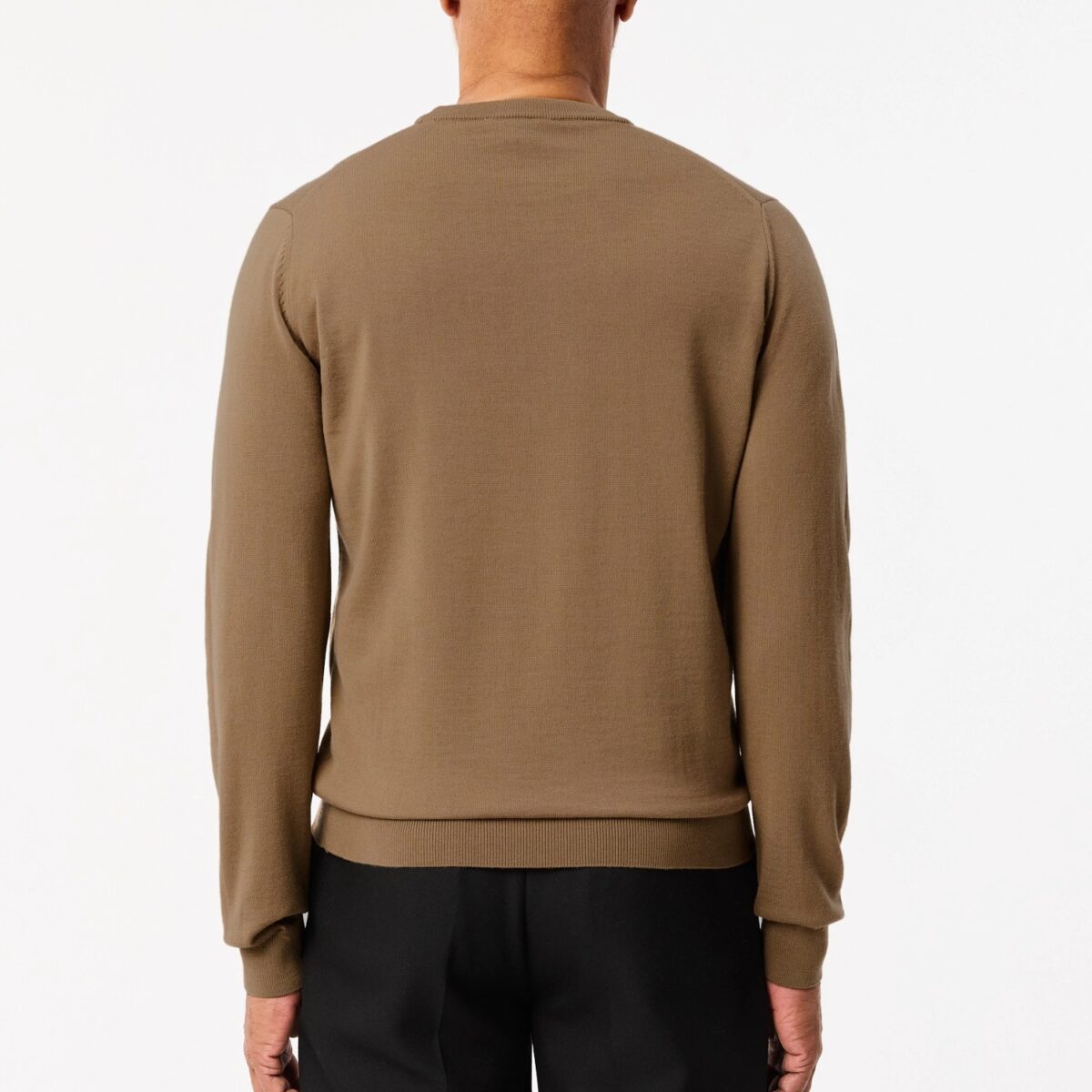 LACOSTE MEN'S CREW NECK MERINO WOOL COOKIE - Image 3