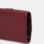 TOMMY HILFIGER WOMEN TH HERITAGE MED FLAP DARK RED - Image 5