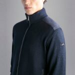 PAUL&SHARK MEN WOOL SWEATER WITH DENIM INSERTS BLUE - Image 2