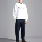 PAUL&SHARK MEN WINTER FLEECE COTTON SWEATSHIRT WITH PRINT WHITE - Image 4