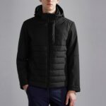 PAUL&SHARK MEN RE-SHARK SHELL HYBRID JACKET BLACK
